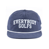 Sandy Par Everybody Golfs Navy 5-Panel Snapback Hat