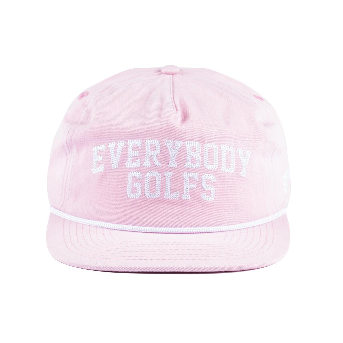 Sandy Par Everybody Golfs Pink 5-Panel Snapback Hat