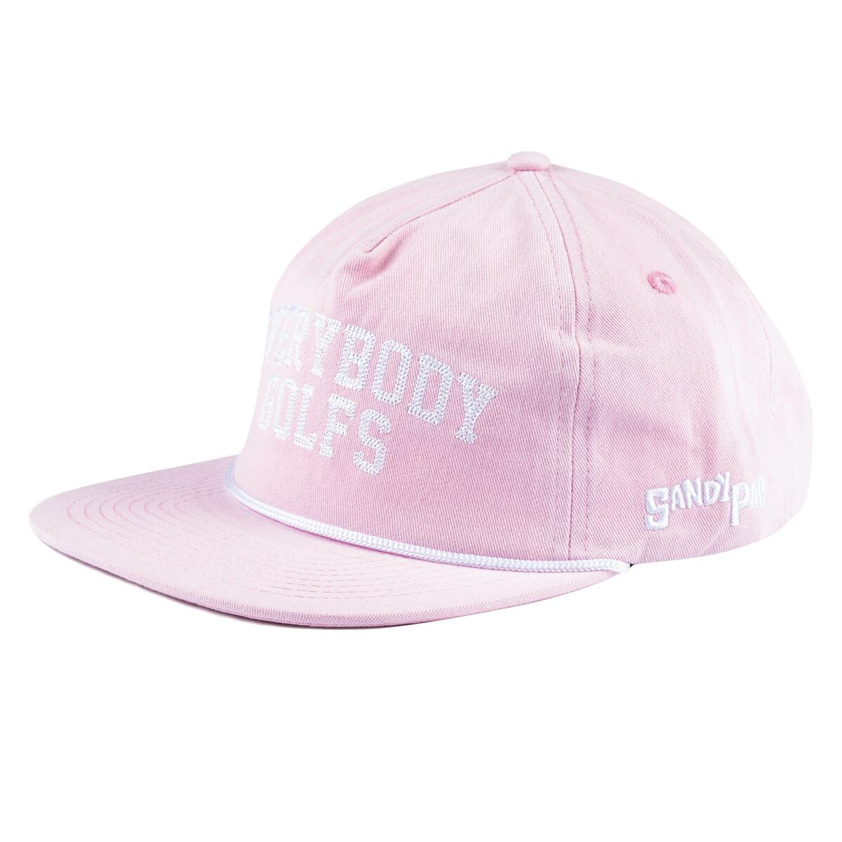 Sandy Par Everybody Golfs Pink 5-Panel Snapback Hat