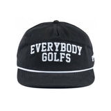 Sandy Par Everybody Golfs Black 5-Panel Snapback Hat