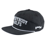 Sandy Par Everybody Golfs Black 5-Panel Snapback Hat