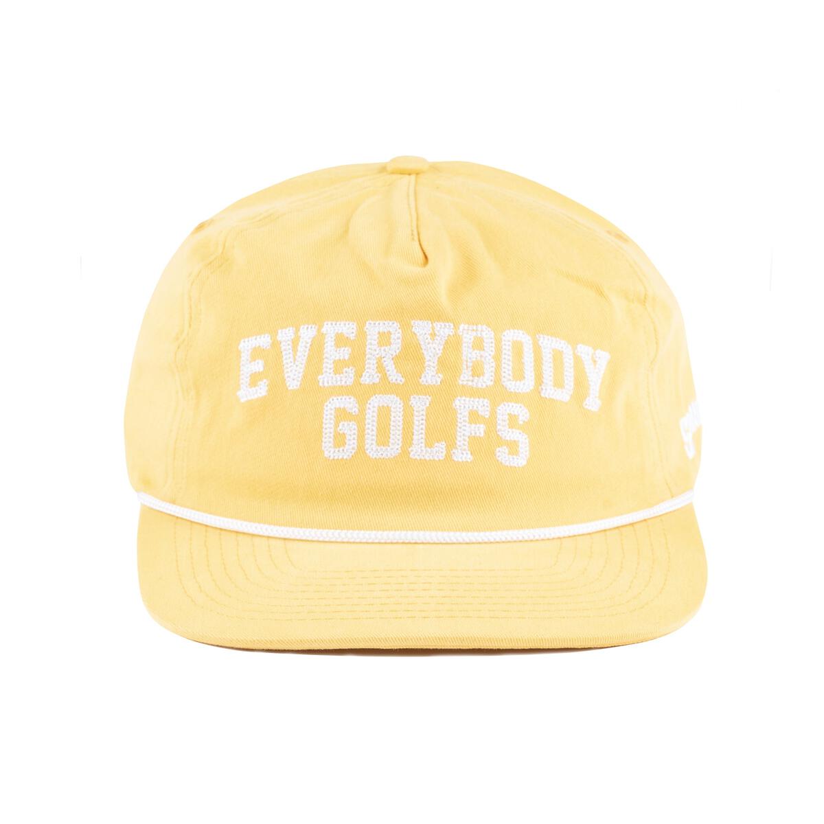 Sandy Par Everybody Golfs Yellow 5-Panel Snapback Hat