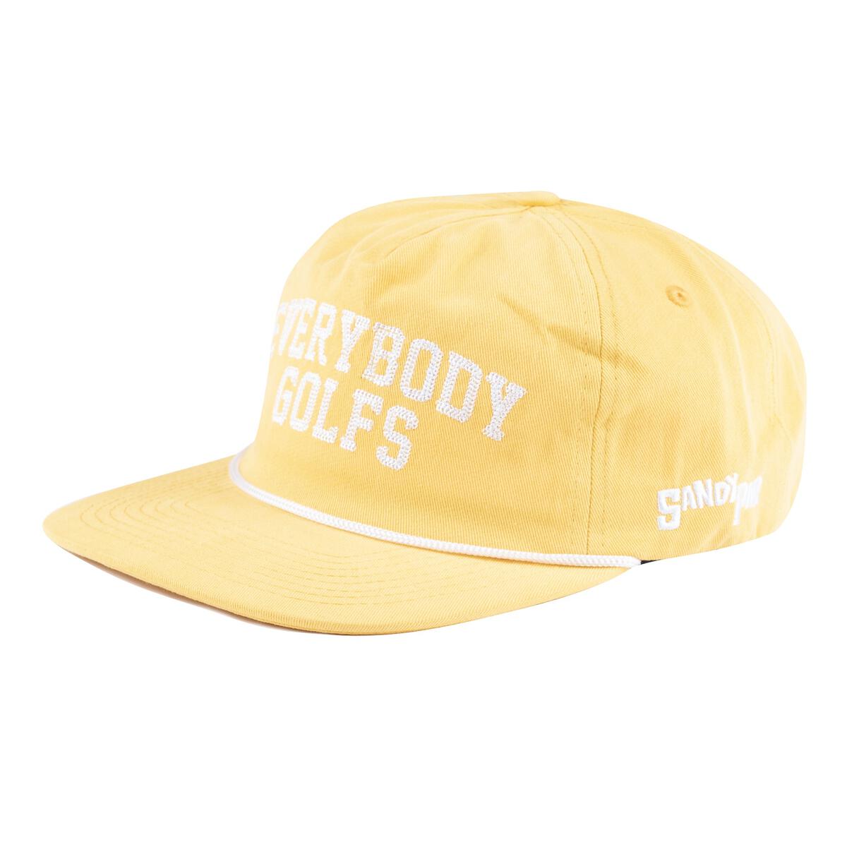 Sandy Par Everybody Golfs Yellow 5-Panel Snapback Hat