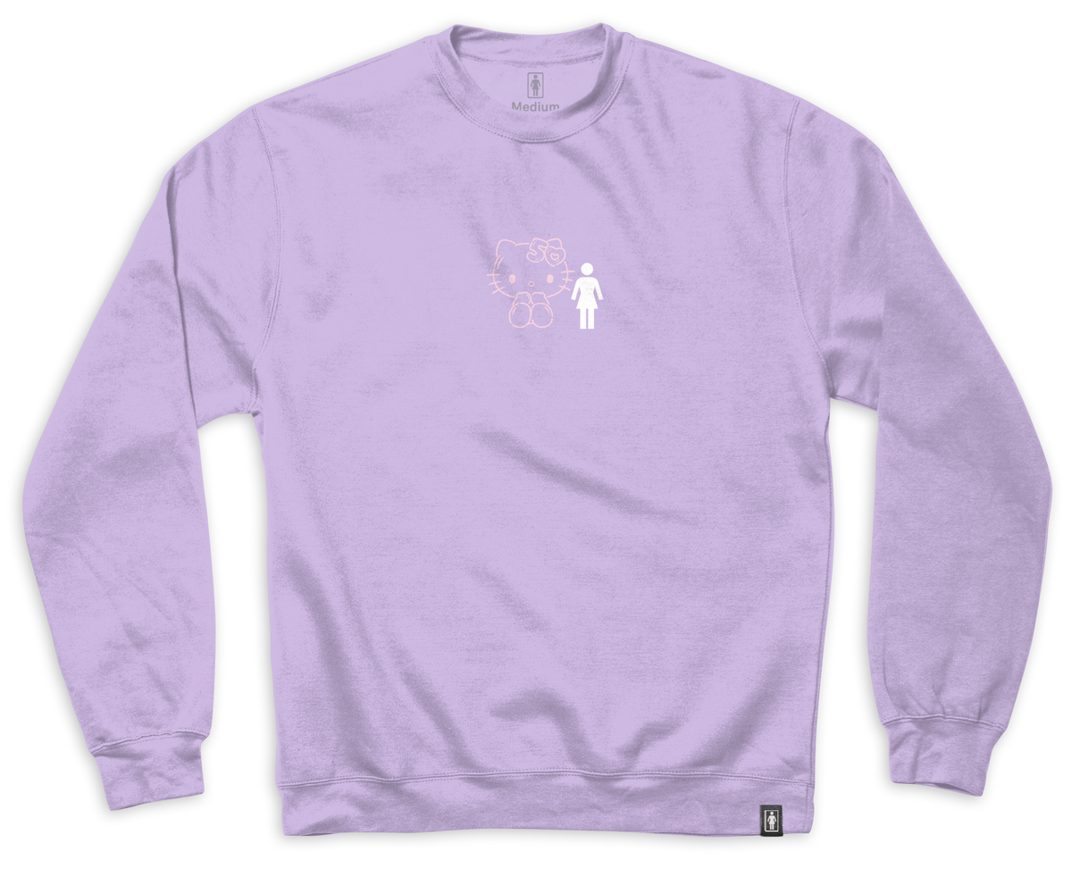 Girl x Hello Kitty 50th Anniversary Partners Lavender Crewneck Sweatshirt