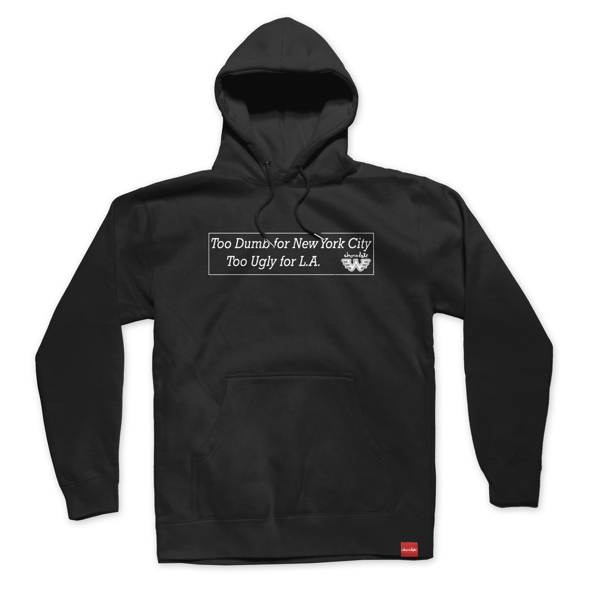 Chocolate x Waylon Jennings Too Dumb Black Hooded Sweatshirt