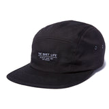 The Quiet Life Foundation Black 5 Panel Strapback Camper Hat