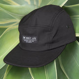 The Quiet Life Foundation Black 5 Panel Strapback Camper Hat