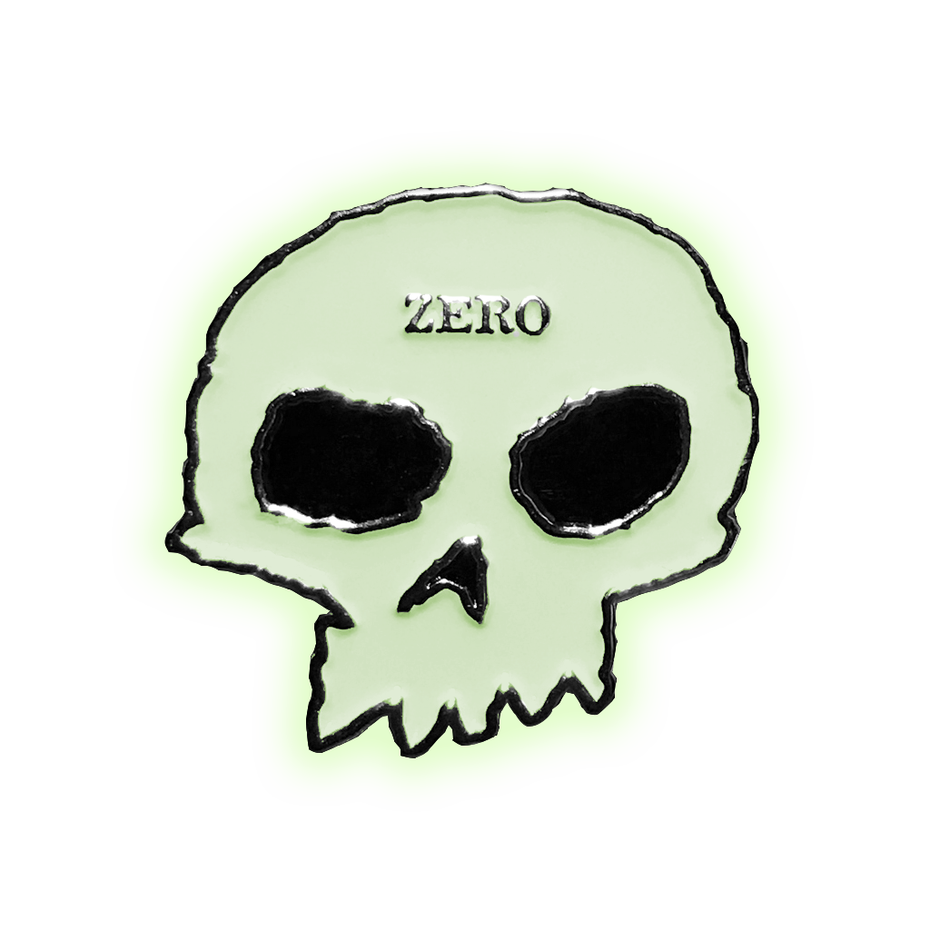 Zero Single Skull Glow In the Dark Pin