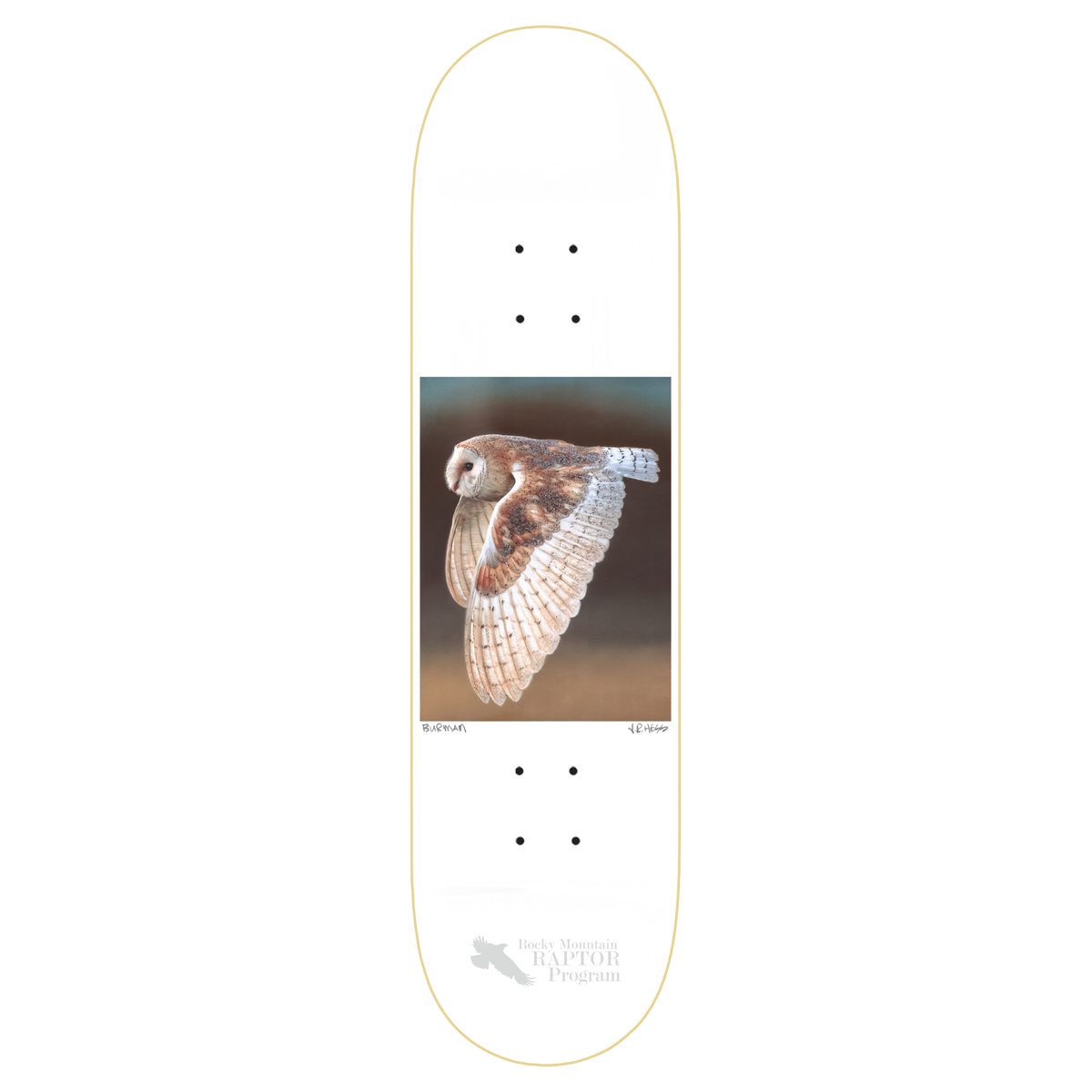 Zero Barn Owl Hess Photo Series Dane Burman 8.375" Skateboard Deck