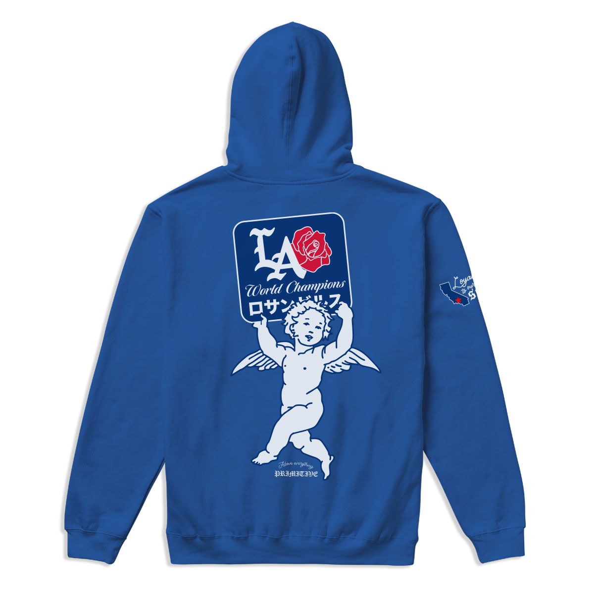 Primitive Champs Royal Blue Hooded Sweatshirt