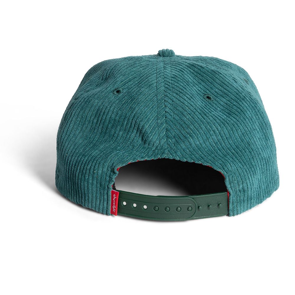 Chocolate Kiss Corduroy 5 Panel Hat Forest Green