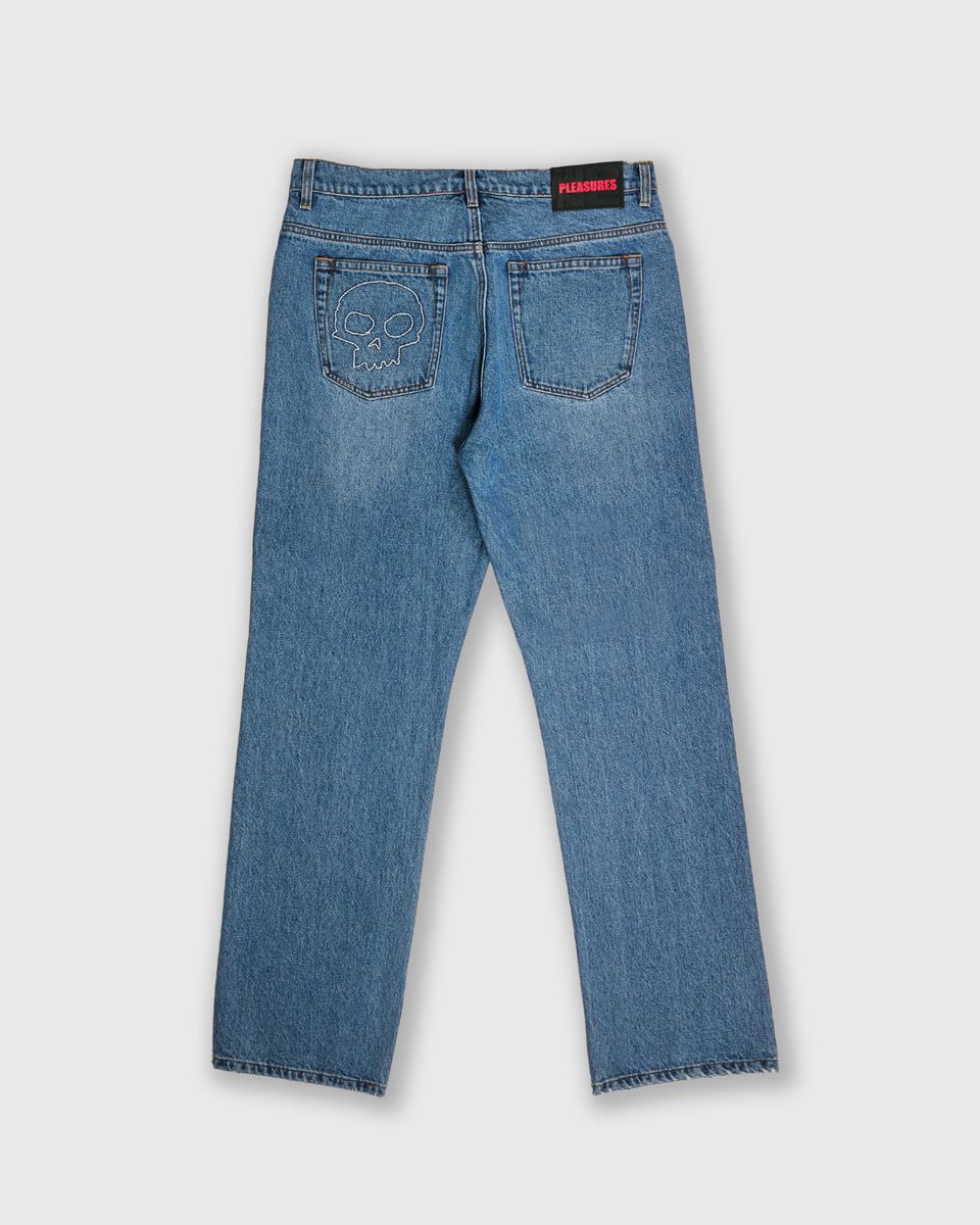 Pleasures X Zero Rotten Blue Jeans