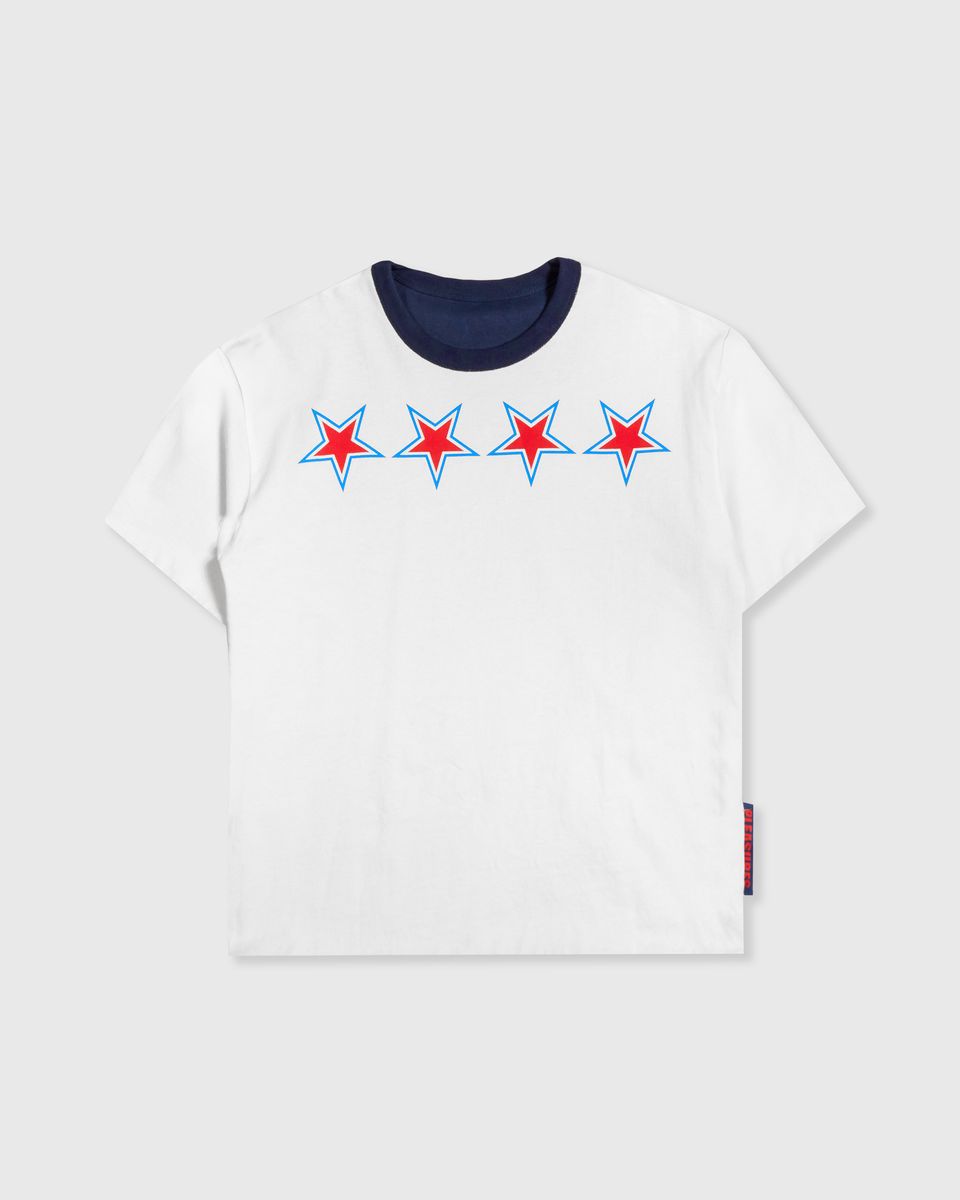 Pleasures X Zero Stars Reversible Navy S/s Shirt
