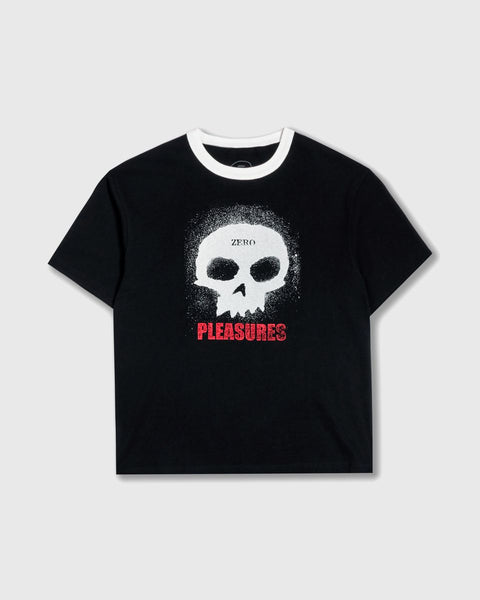 Pleasures X Zero Single Skull Heavyweight Black S/s Shirt – Long