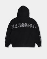 Pleasures X Zero Balaclava Skull Black Full Zip Hooded Sweatshirt