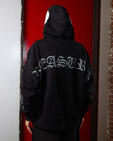 Pleasures X Zero Balaclava Skull Black Full Zip Hooded Sweatshirt