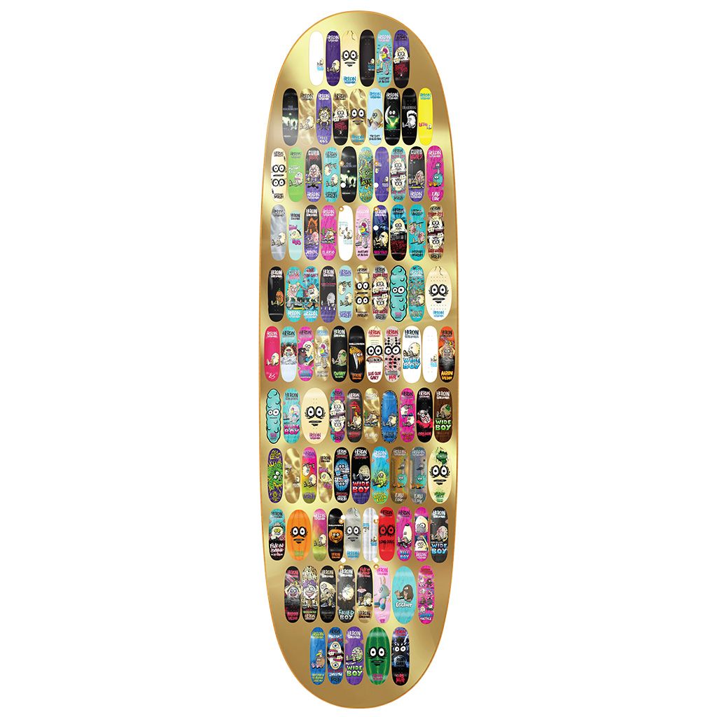 Heroin 100th Egg 9.125" Egg Shaped Skateboard Deck
