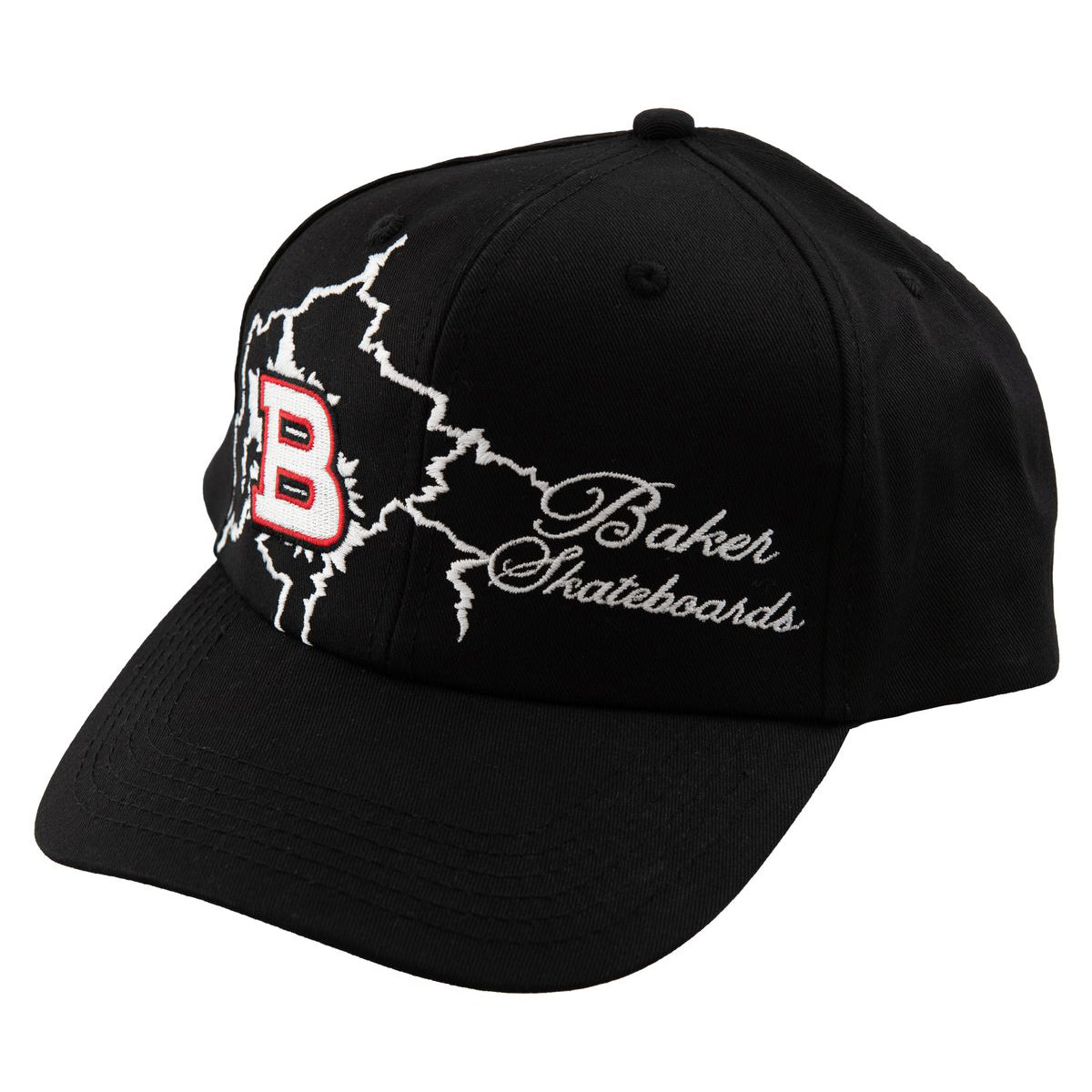 Baker Electrified B Black Snapback Hat