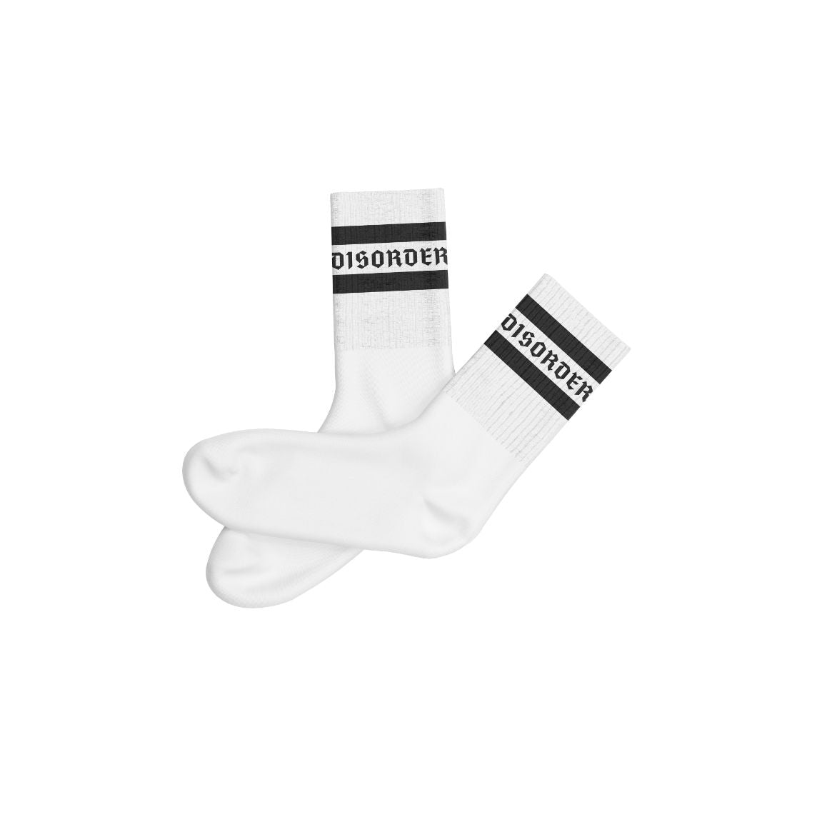 Disorder Staple Logo White Socks
