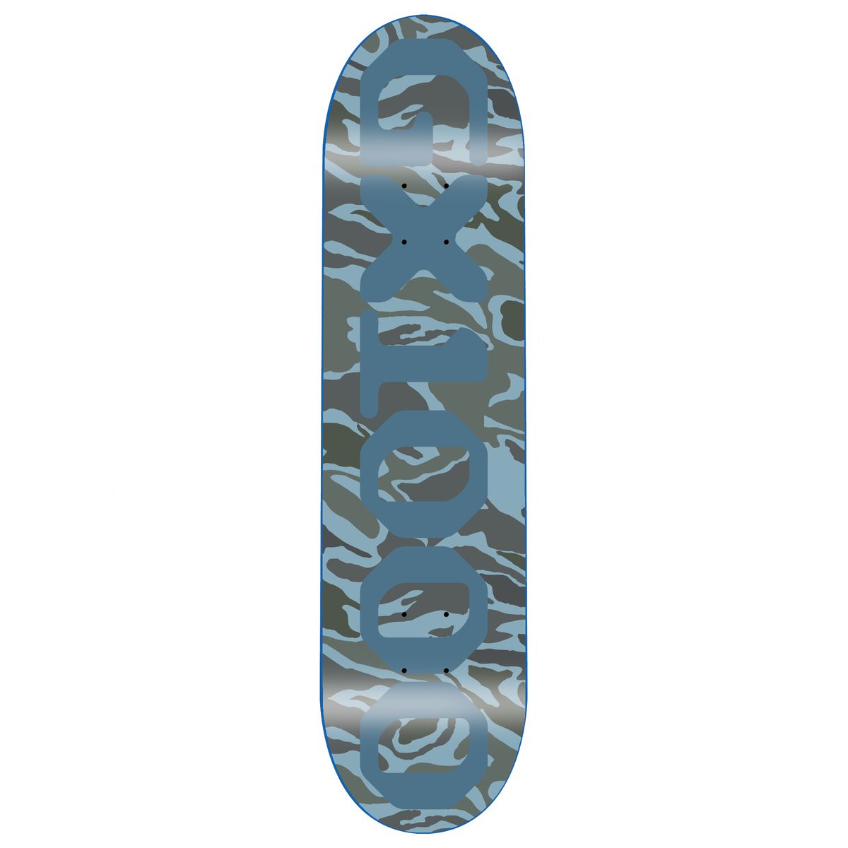 GX1000 OG Logo Camo Blue 8" Skateboard Deck