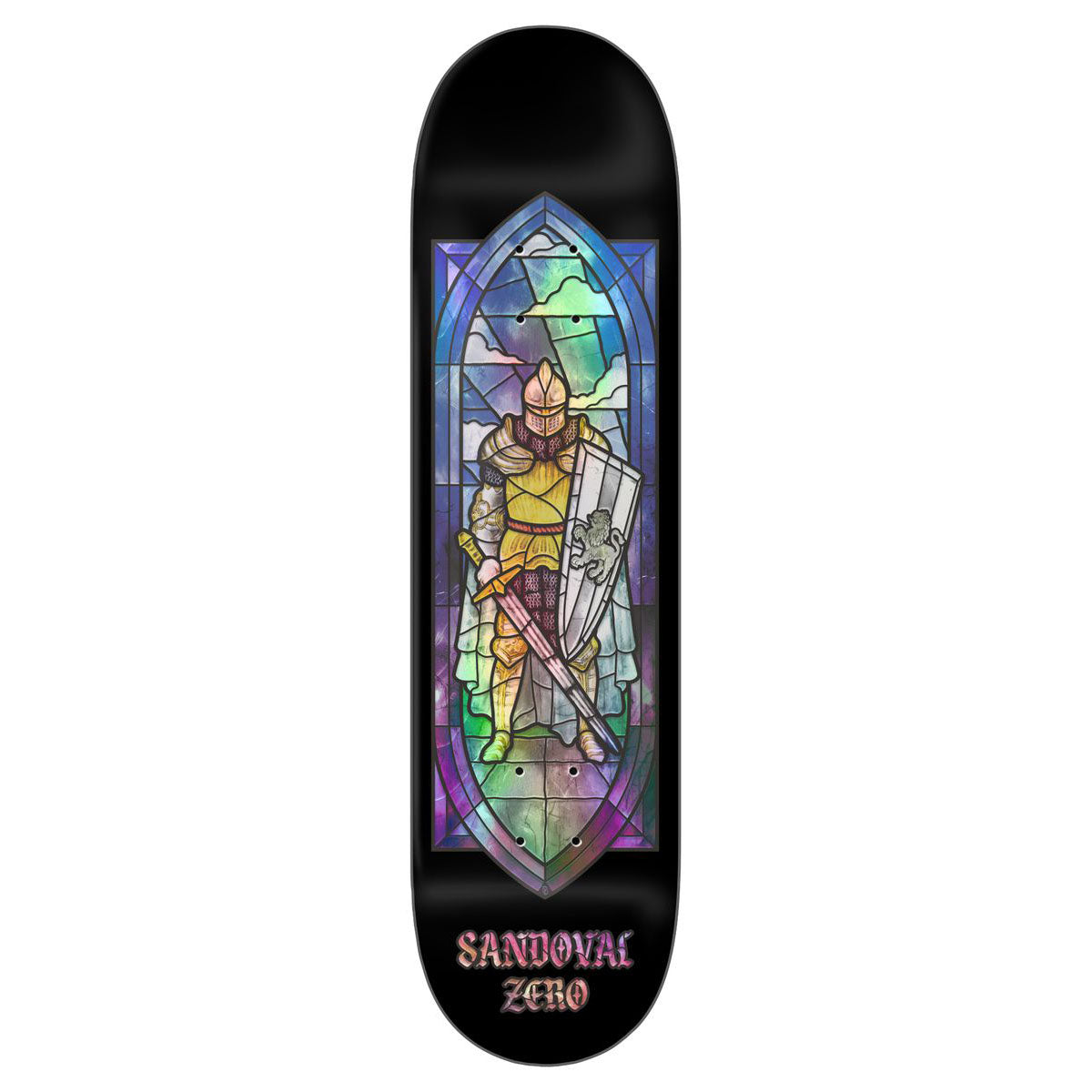 Zero Stained Glass Sandoval Knight 8.25" Skateboard Deck