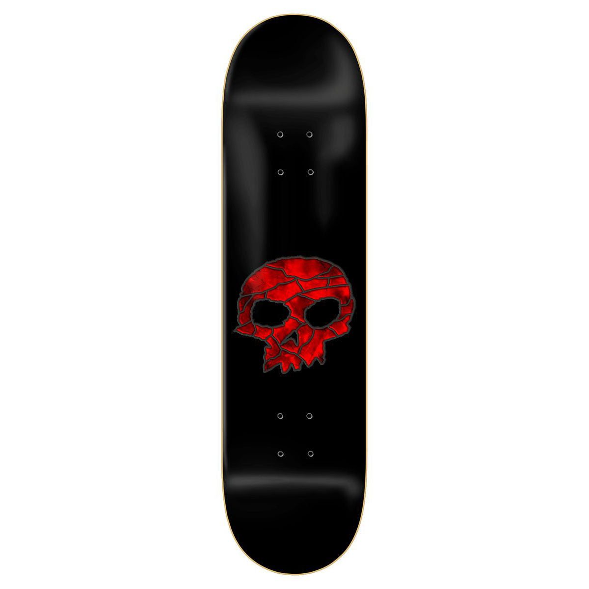 Zero Stained Glass Single Skull Red 8.5" Skateboard Deck