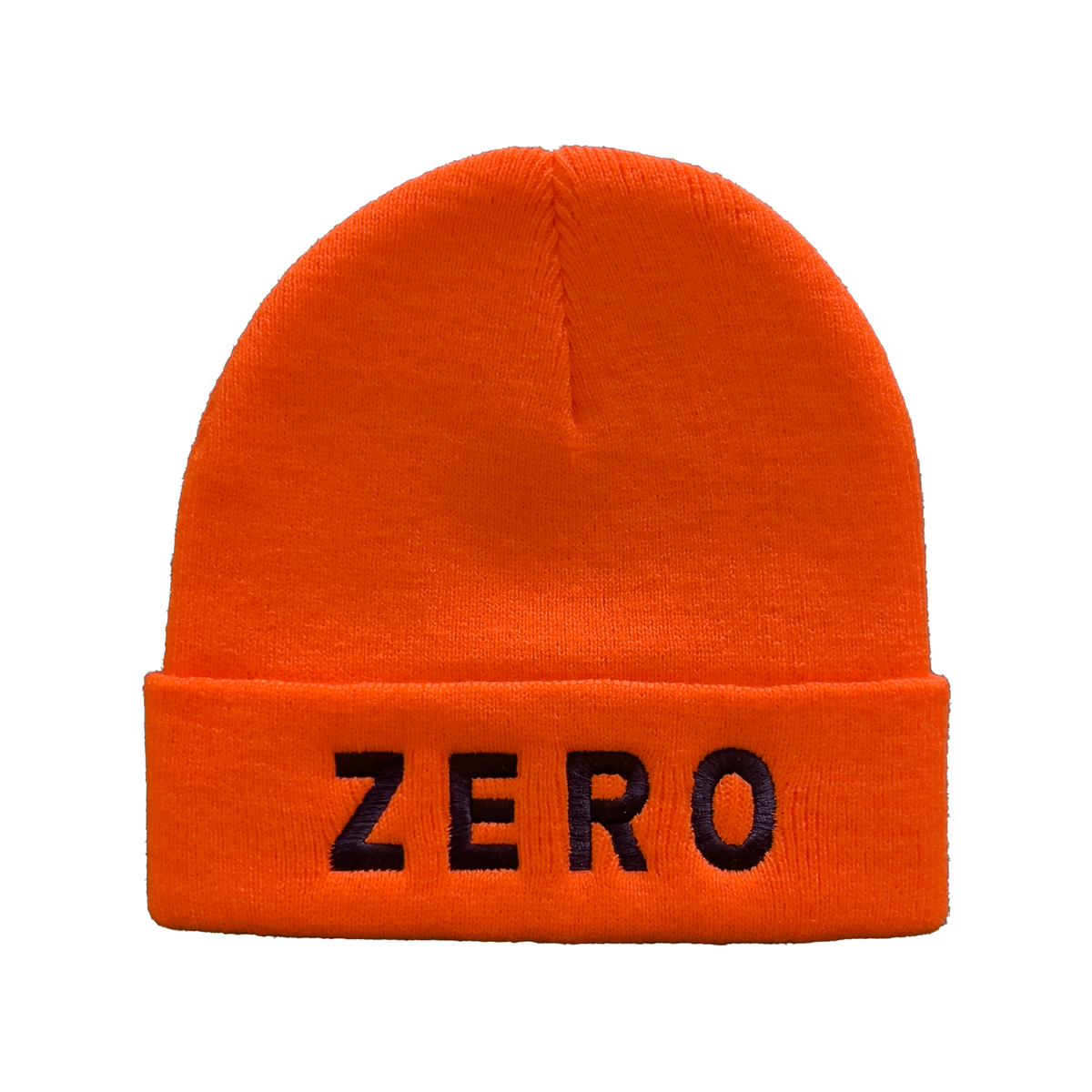 Zero Army Embroidered Orange Beanie