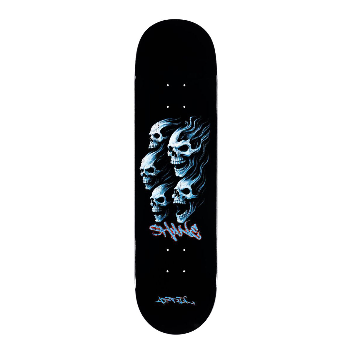 April Shane O'Neill Dead Black Dipped Skateboard Deck