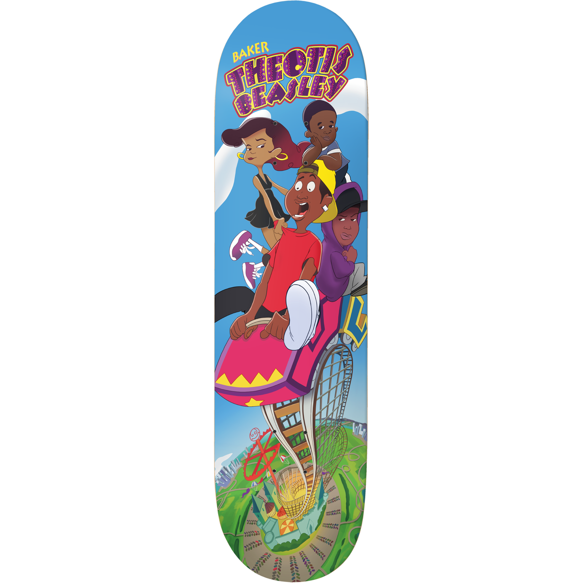 Baker Theotis Beasley Roller Coaster 8.25" Skateboard Deck