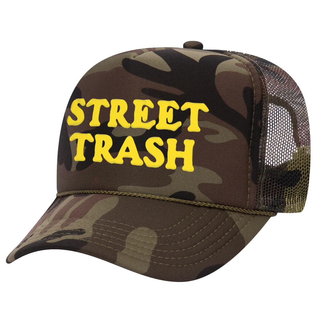 Deathwish Street Trash Camo Snapback Trucker Hat