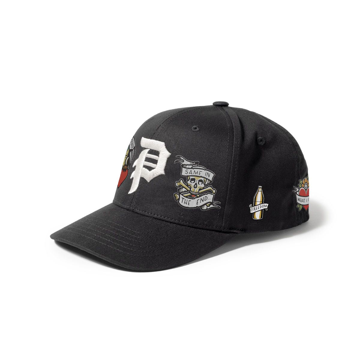 Primitive x Sublime Freedom Black A-Frame Snapback Hat