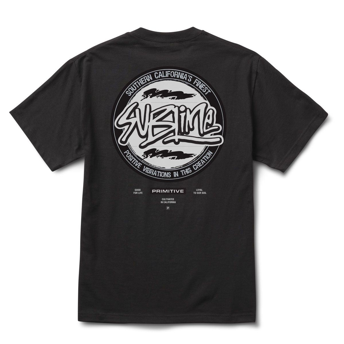 Primitive x Sublime Vibrations Black Heavyweight Tee S/s Shirt