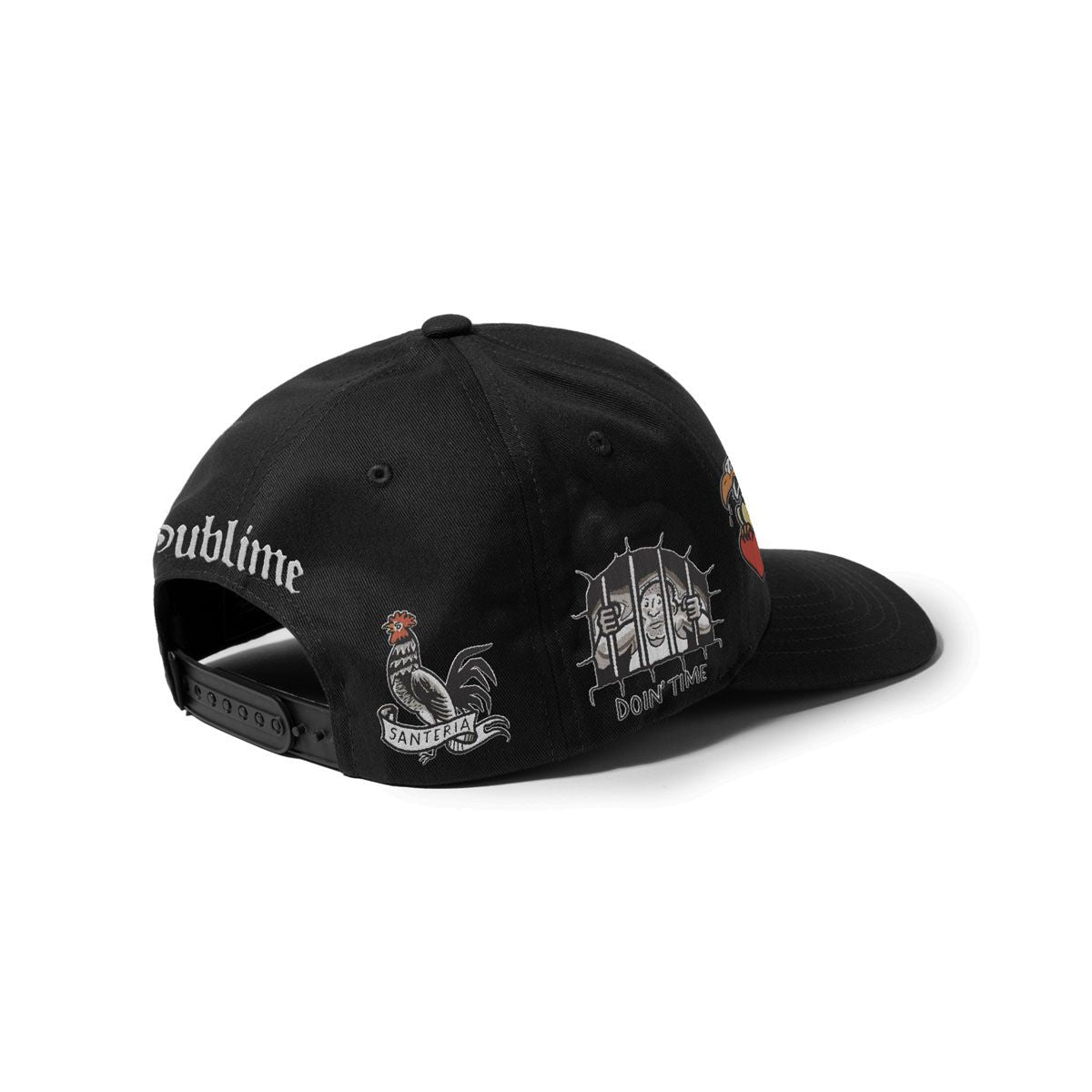 Primitive x Sublime Freedom Black A-Frame Snapback Hat