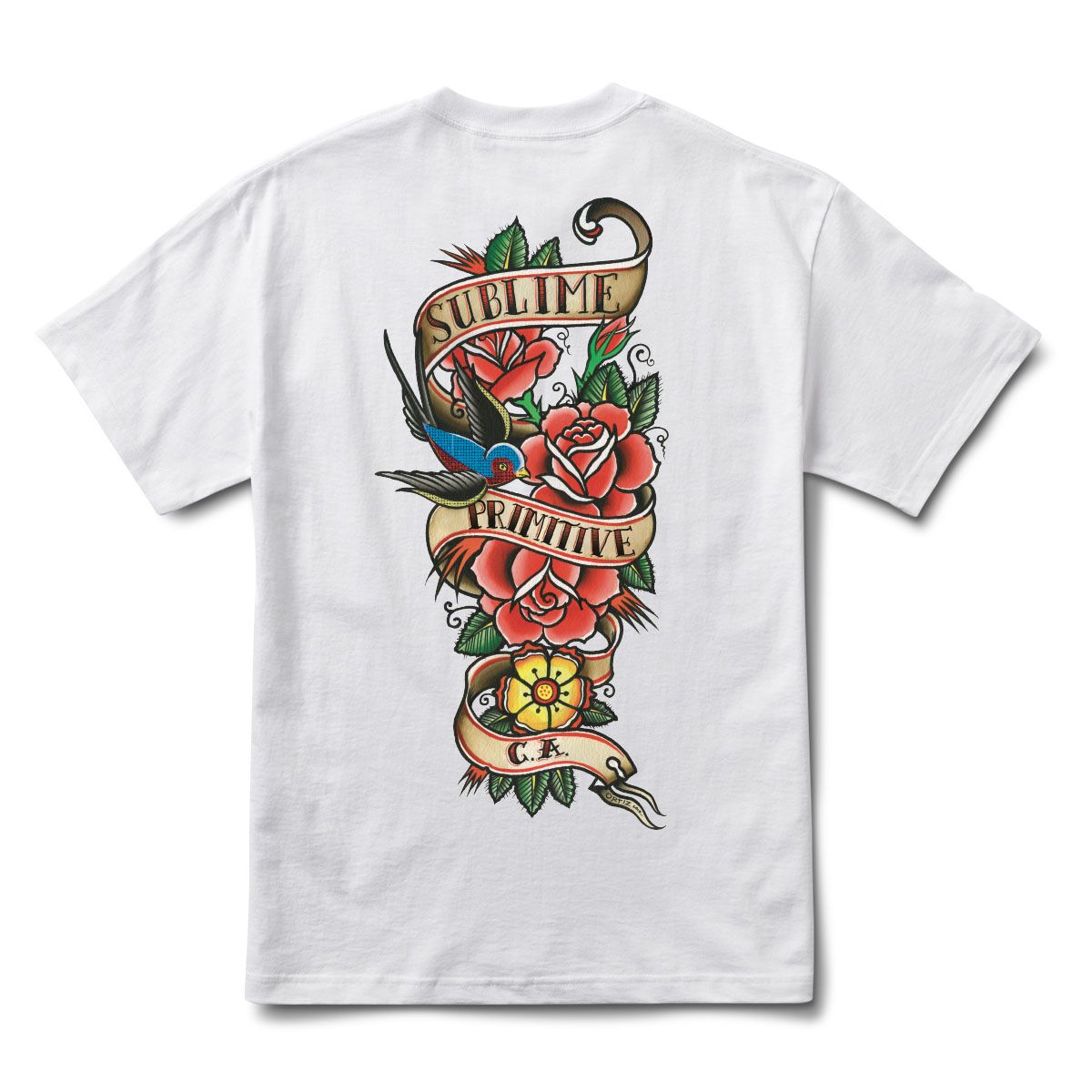 Primitive x Sublime Tradition White Heavyweight Tee S/s Shirt
