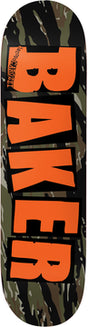 Baker Jacopo Carozzi Brand Logo Tiger Stripe Deck Twin 8.38 Skateboard Deck