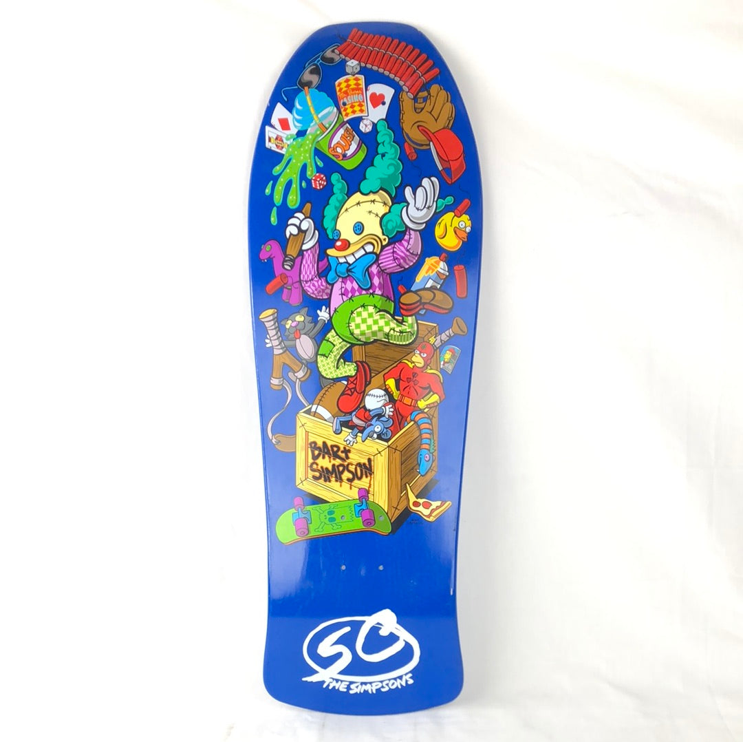 The Simpsons Bart スケートボード コンプリート Santa Cruz The Simpsons Bart Simpson Toy Box Edition Blue/Multi
