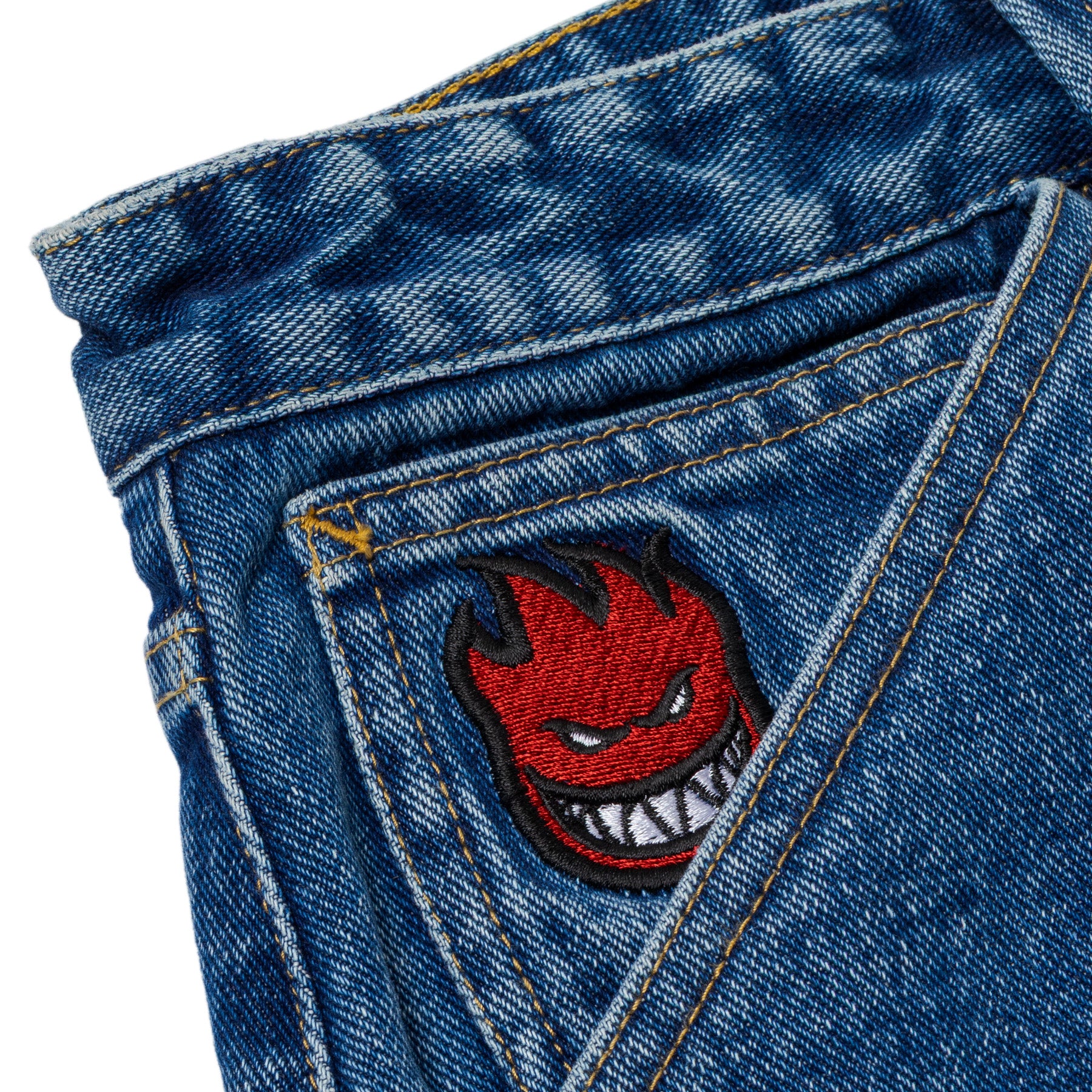 Spitfire Bighead Fill Denim Medium Stone Wash Shorts | Long Beach
