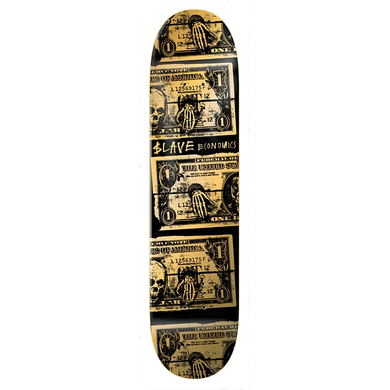 Slave Econo$lave Black Gold 8.25" Skateboard Deck