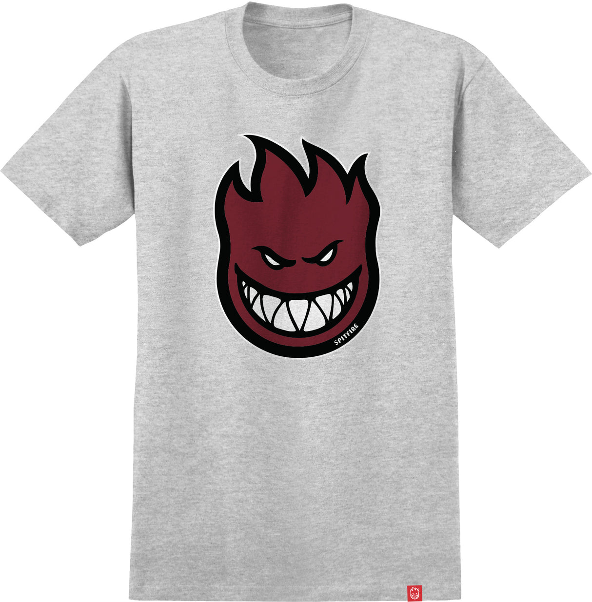 Spitfire Bighead Fill Heather Grey S/s Shirt