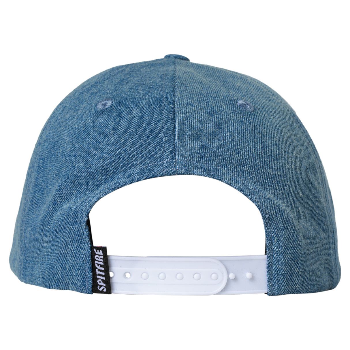 Spitfire Bighead Fill Washed Denim / Red Snapback Hat