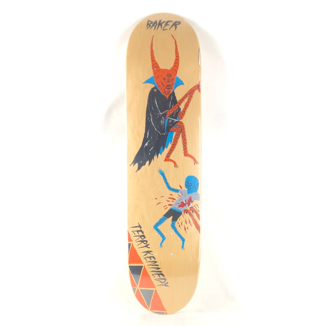 Baker Terry Kennedy x Neckface Art Blank Black Tan  Size 7.8" Vintage NOS Deck
