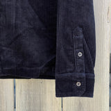 Rusty Zeal Navy Blue Cord Zip Thru Over Shirt