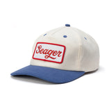 Seager Uncle Bill Hemp Cream Blue Snapback Hat