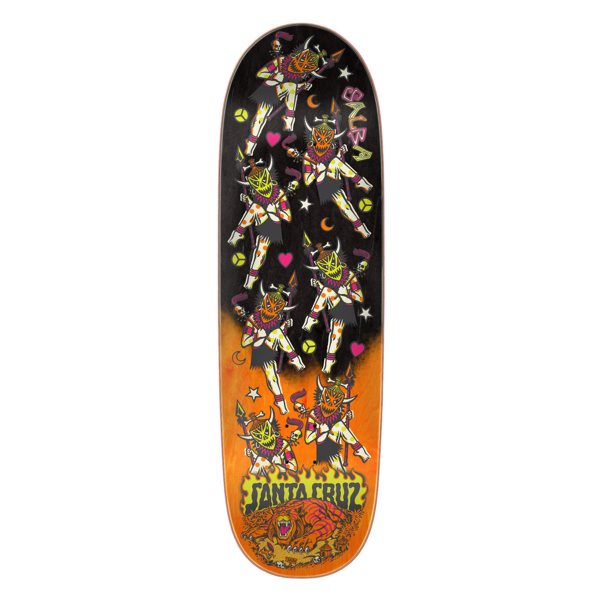 Santa Cruz Salba Firedance Pro 8.80" Egg Shaped Skateboard Deck
