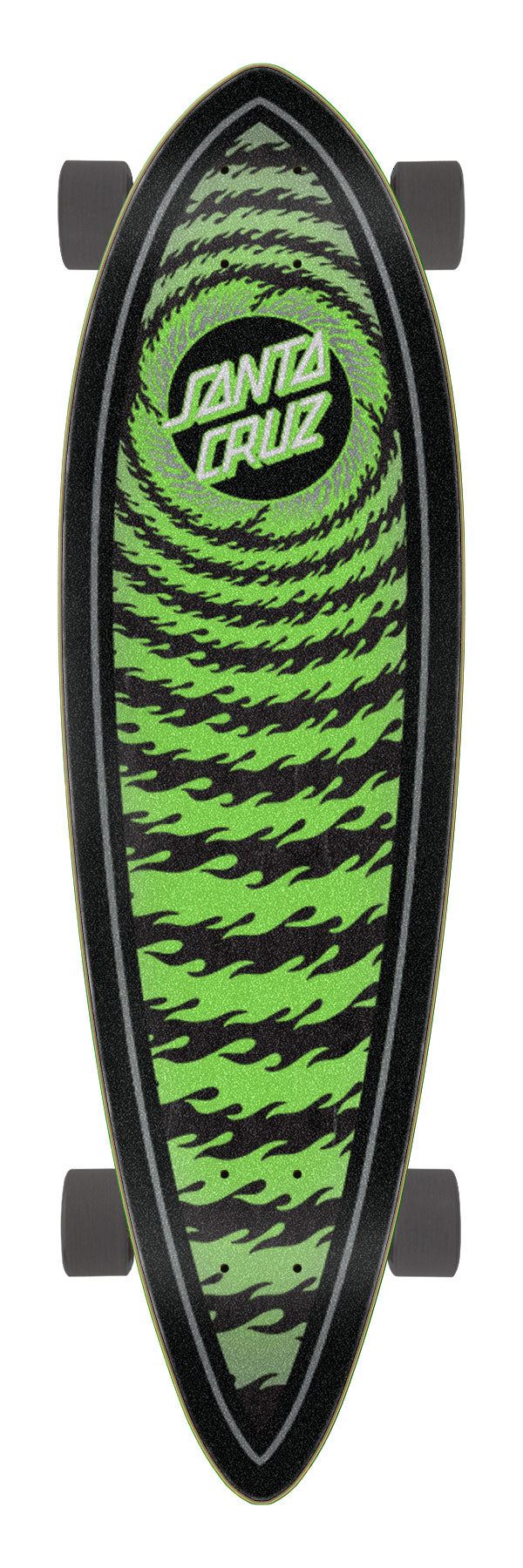 Santa Cruz Flame Ringed Dot Pintail 9.2" x 33" Cruzer Cruiser Complete