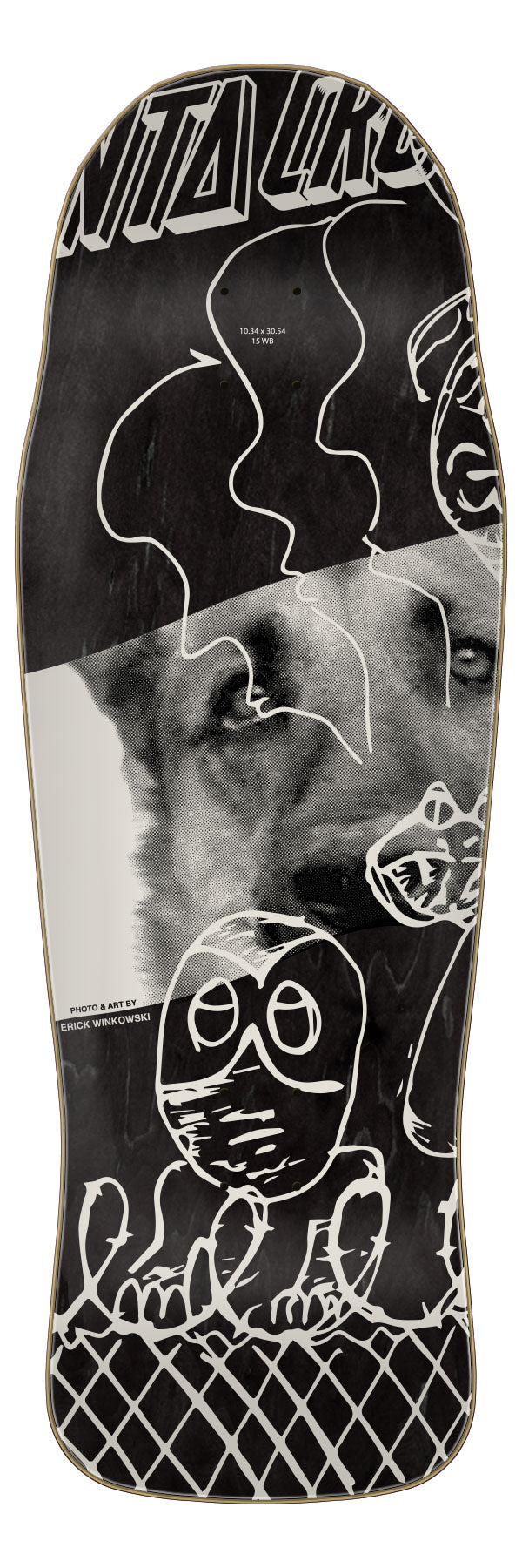 Santa Cruz Winkowski Tribute Pro Shaped 10.35" Skateboard Deck