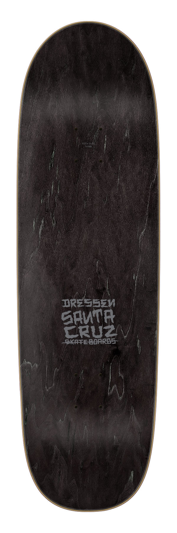 Santa Cruz Dressen Skull Pro Shaped 9.25" Skateboard Deck