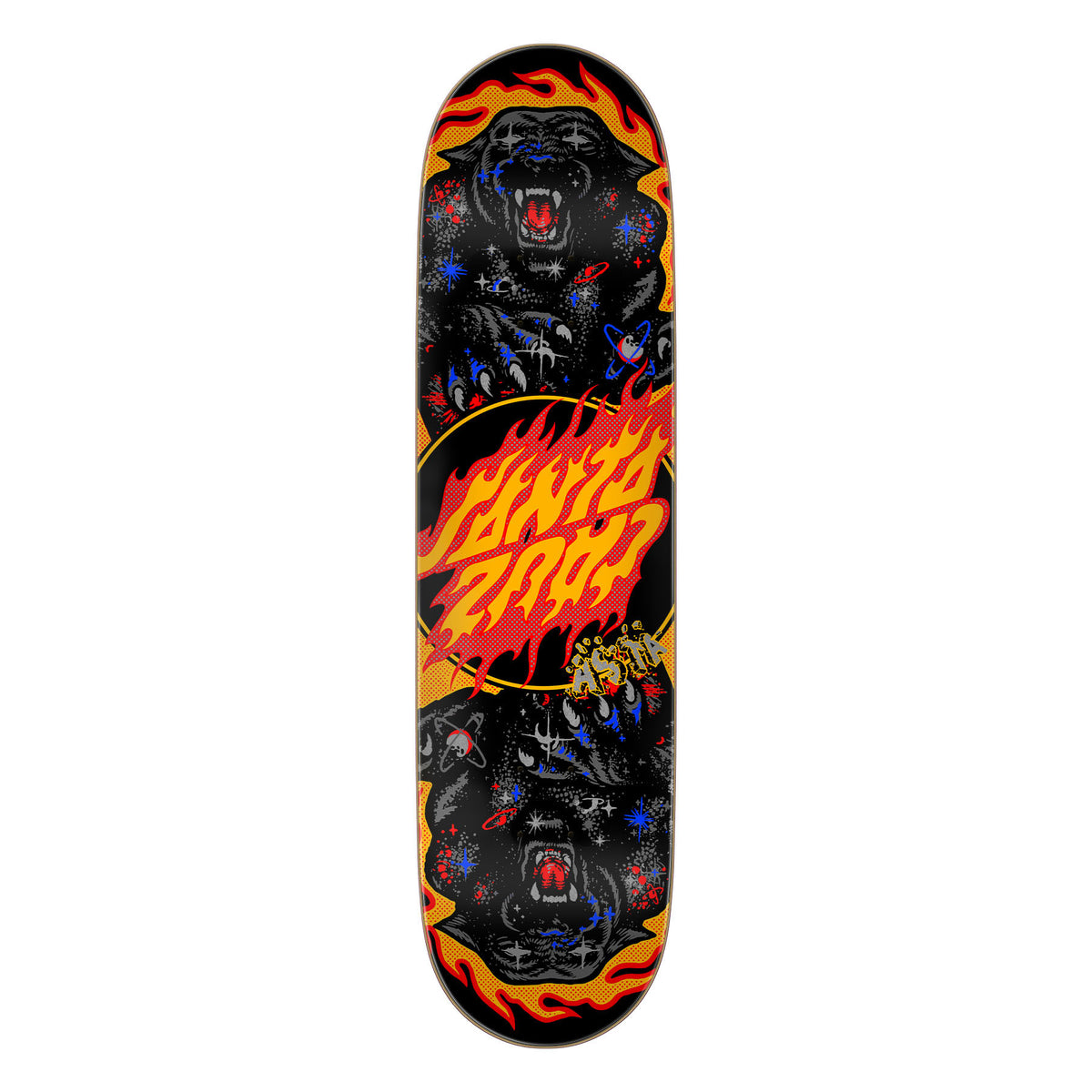 Santa Cruz Asta Cosmic Cat Twin Pro 8.2" x 31.6" Skateboard Deck