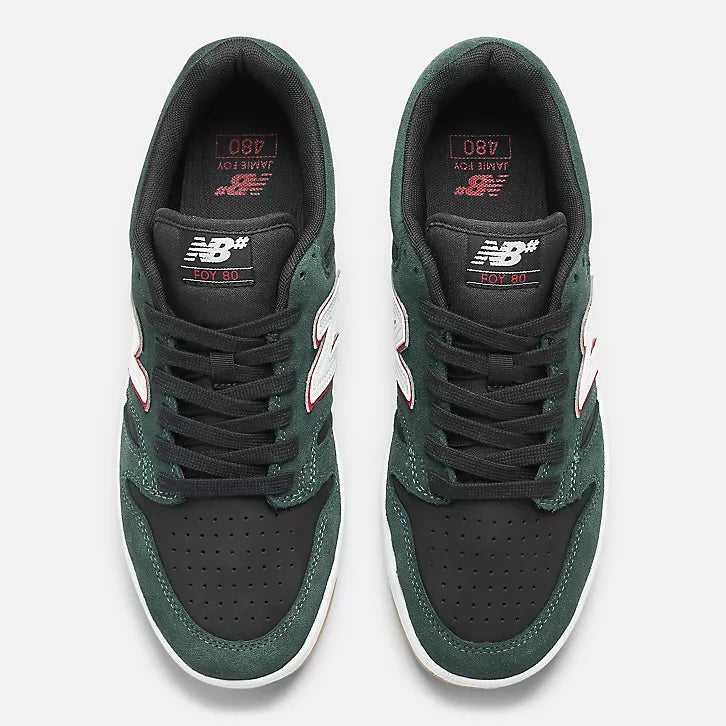New Balance Numeric 480 Forest Green Black Shoes
