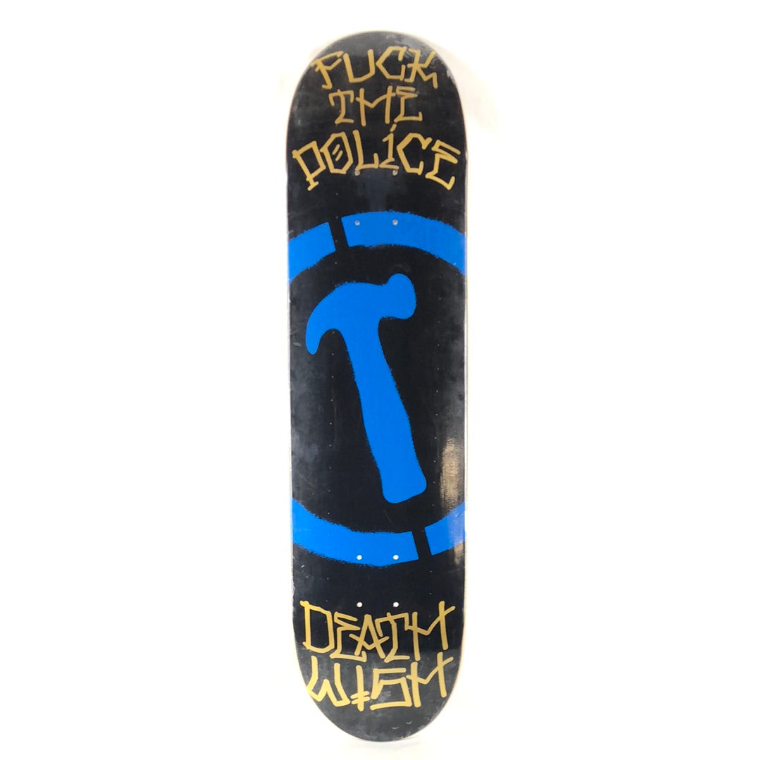 Deathwish Jim Greco Fuck The Police Hammer Black/Blue/Gold Size 8